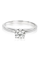 superb lab created diamond white gold baby ring